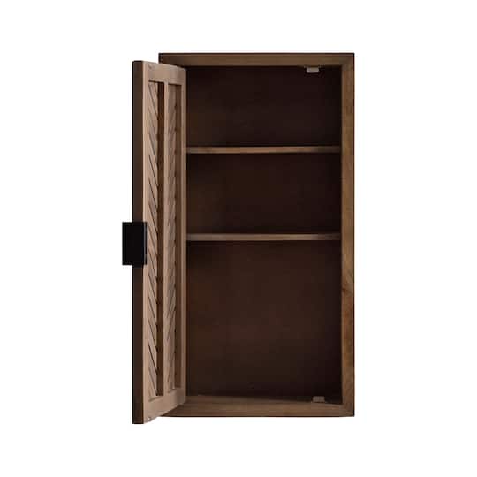 Kate and Laurel Mezzeta Tall Wood Bath Cabinet